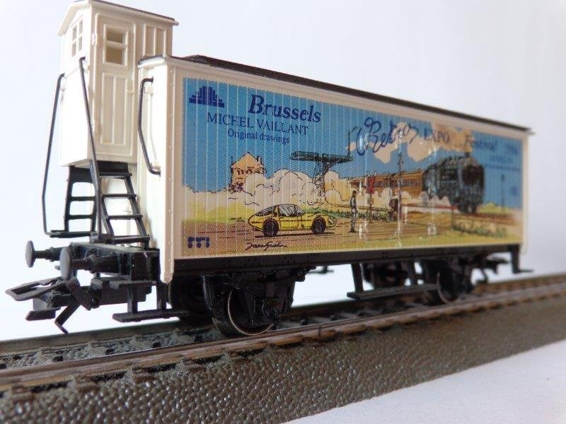 Marklin ho sncb/nmbs Wagon publicitaire  'Michel VAILLANT'., Hobby & Loisirs créatifs, Enlèvement ou Envoi, Neuf, Wagon, Märklin