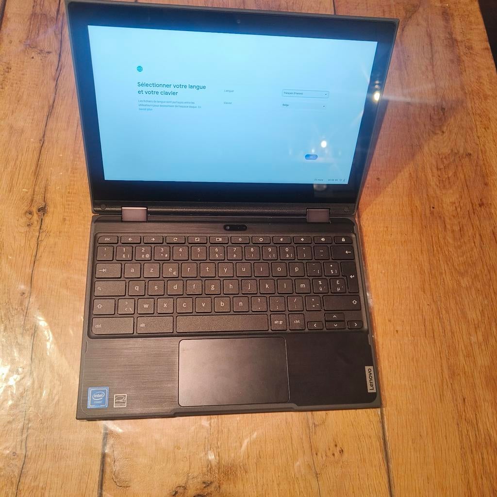 Lenovo Chromebook 300e 2021, Ophalen of Verzenden, Azerty, Met touchscreen, SSD