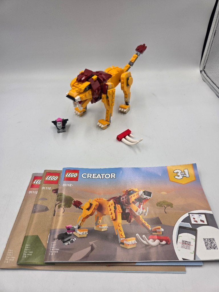 Lego Creator 31112 Wild Lion, Kinderen en Baby's, Lego, Inclusief instructies, Ophalen of Verzenden, Zo goed als nieuw