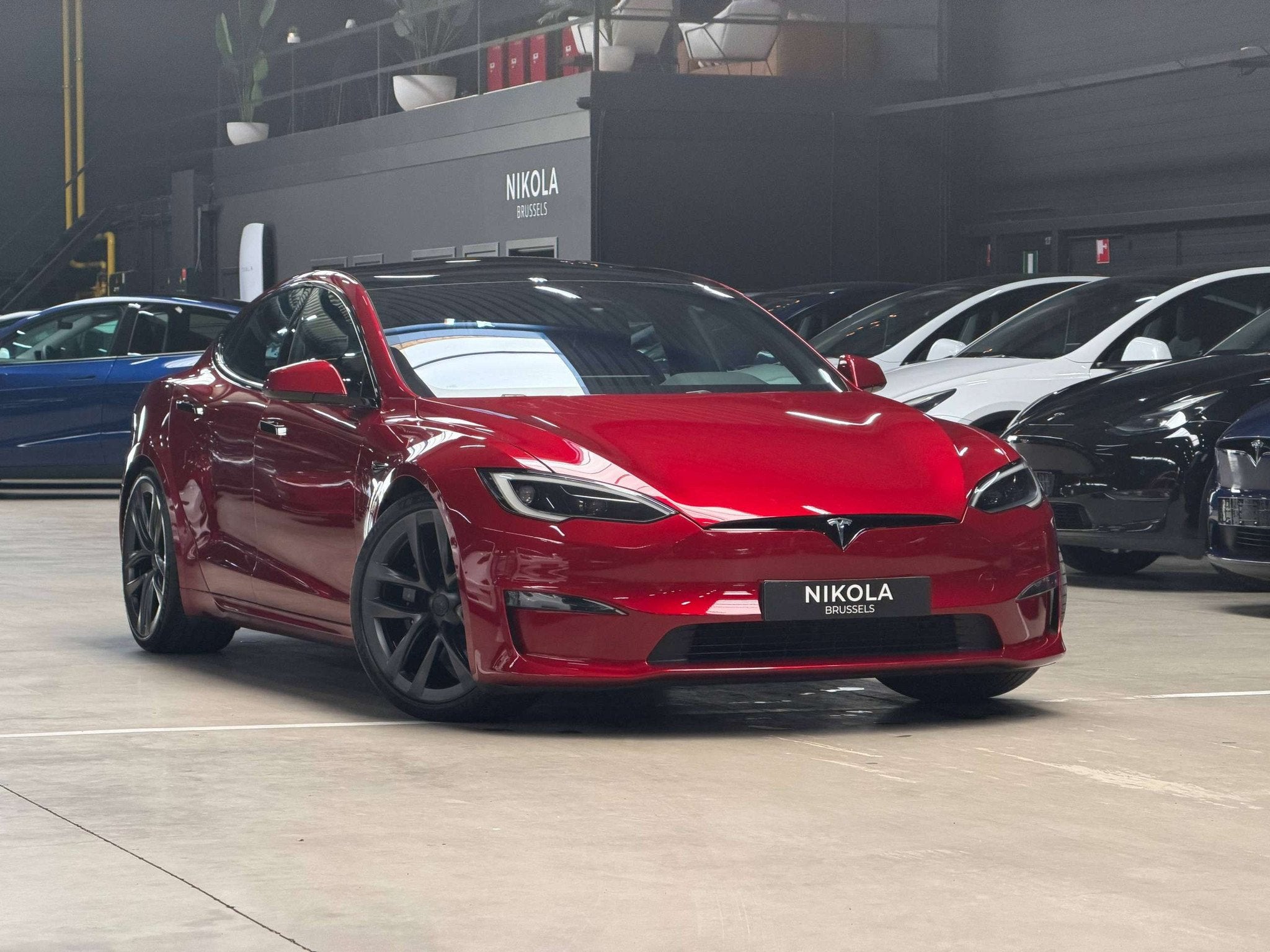 Tesla Model S LONG RANGE - HARDWARE 4.0 - FSD - 21" ARACHNID, Auto's, Tesla, Automaat, Zwart, Model S, https://public.car-pass.be/vhr/e41e1d1c-b093-46a2-bba7-1c60596fda40
