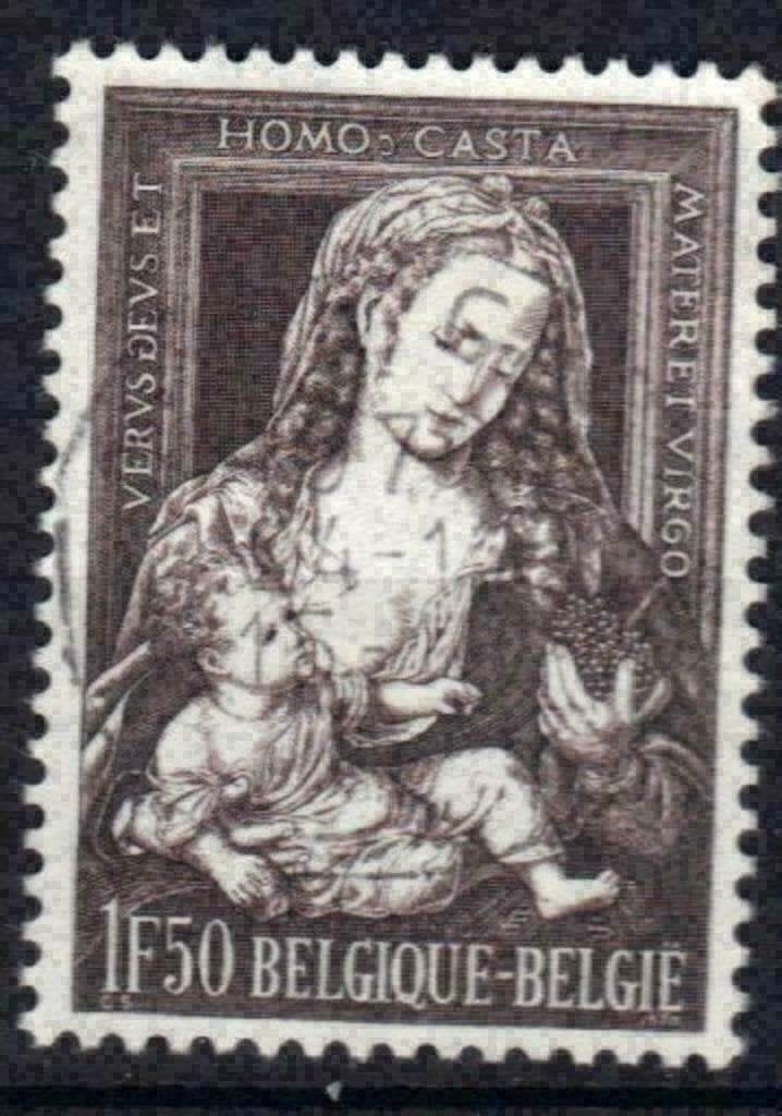 Belgie 1970 - Yvert/OBP 1556 - Kerstmis - Schilderij (ST), Postzegels en Munten, Verzenden, Gestempeld, Gestempeld, Kerst