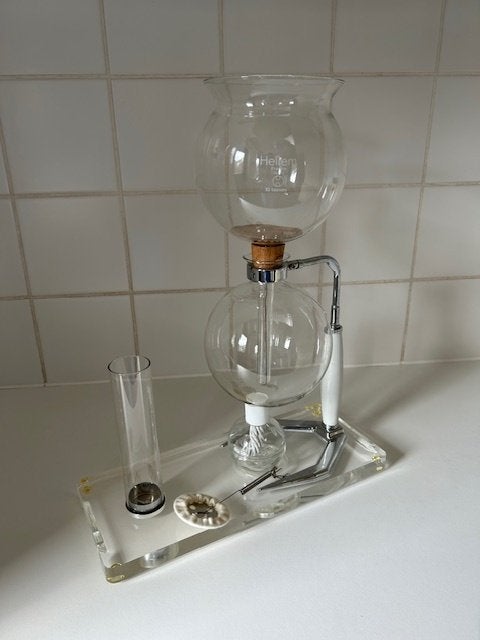 Glazen Percolator type Ambiorix, Ophalen, Zo goed als nieuw, Gemalen koffie
