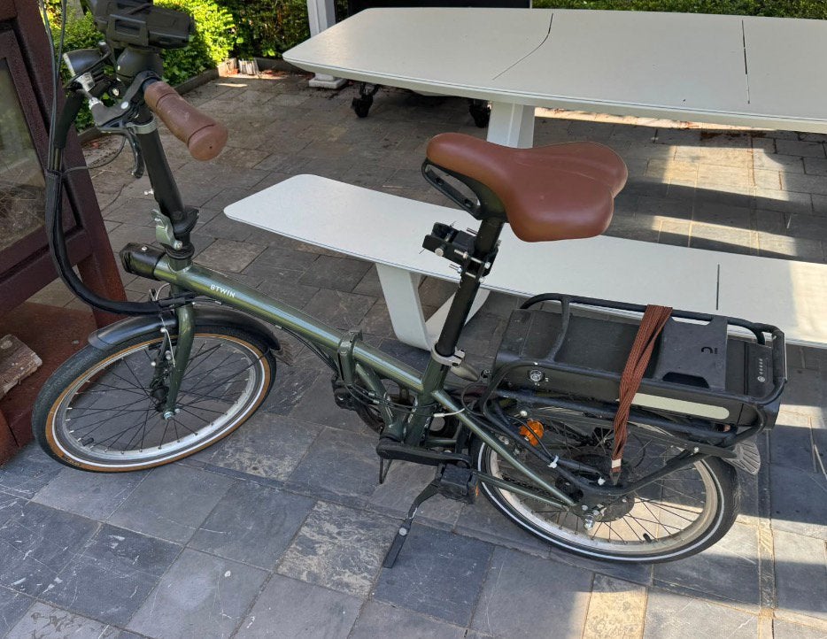Elektrische vouwfiets, Fietsen en Brommers, Fietsen | Vouwfietsen, Ophalen, Gebruikt, Totaal opvouwbaar, Overige merken