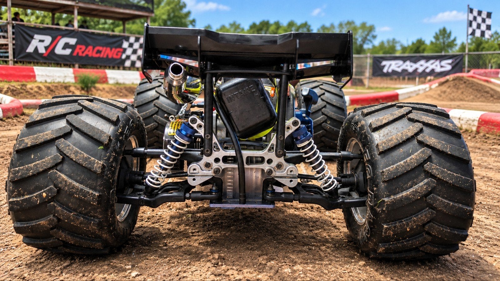 rc 1:5 monster race truck carson crt 27cc, Hobby en Vrije tijd, Ophalen