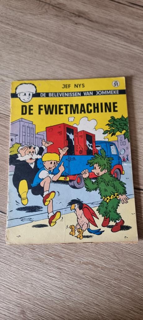 Vintage strip Jommeke 51 - De fwietmachine, Boeken, Stripverhalen, Eén stripboek, Ophalen of Verzenden, Gelezen, Jeff Nys