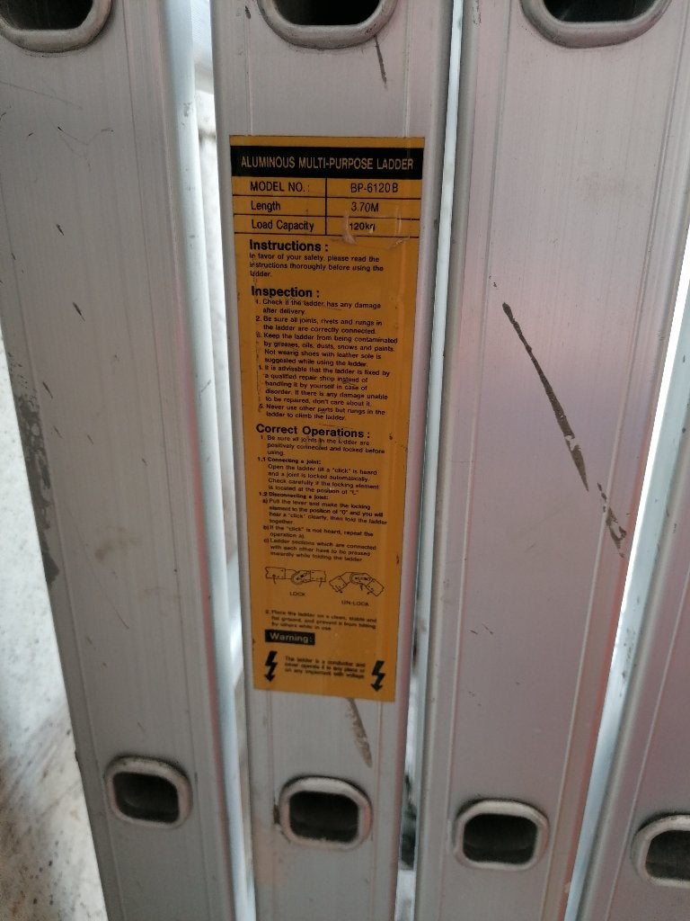 Plooiladder, Doe-het-zelf en Bouw, Ophalen, Gebruikt, Ladder, Opvouwbaar of Inschuifbaar