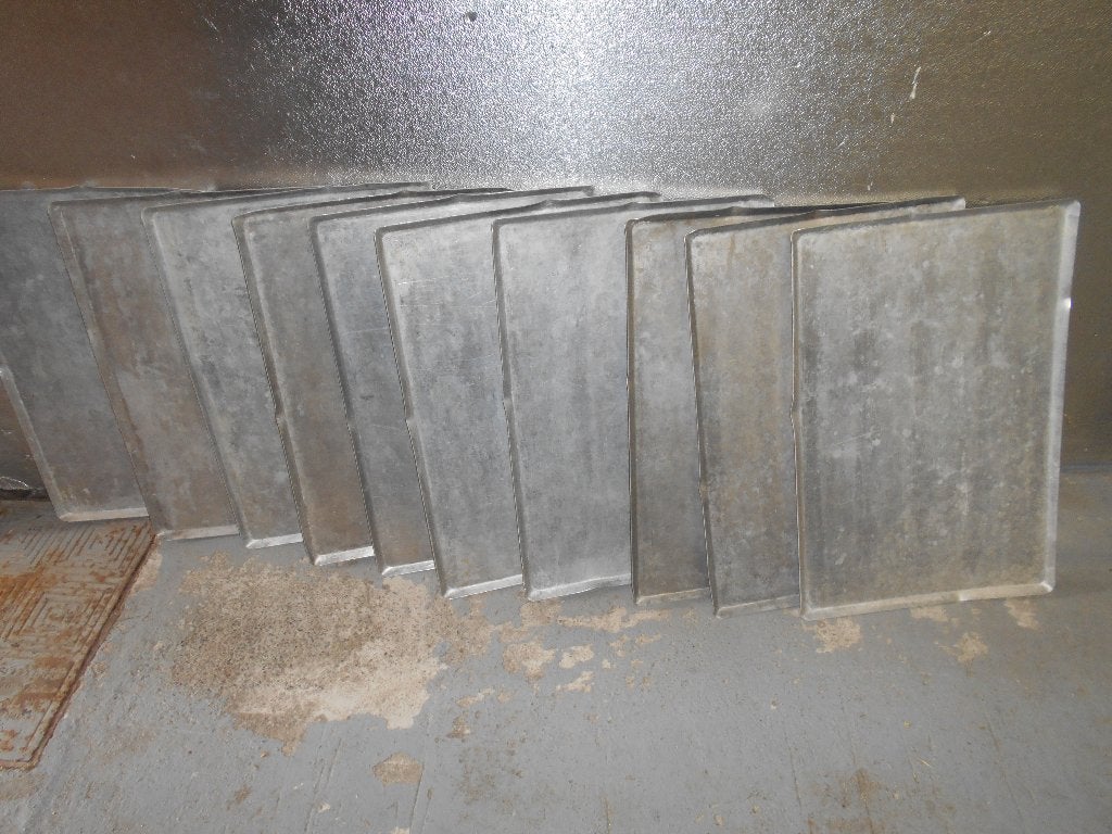 PLAQUE / PLATEAU EN ALU 60X40 CM BOULANGERIE OU AUTRE, Revêtement antiadhésif, Aluminium, Enlèvement, Utilisé