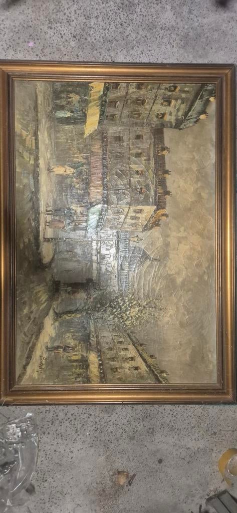 Mooi authentiek schilderij te koop Burnett, Ophalen of Verzenden