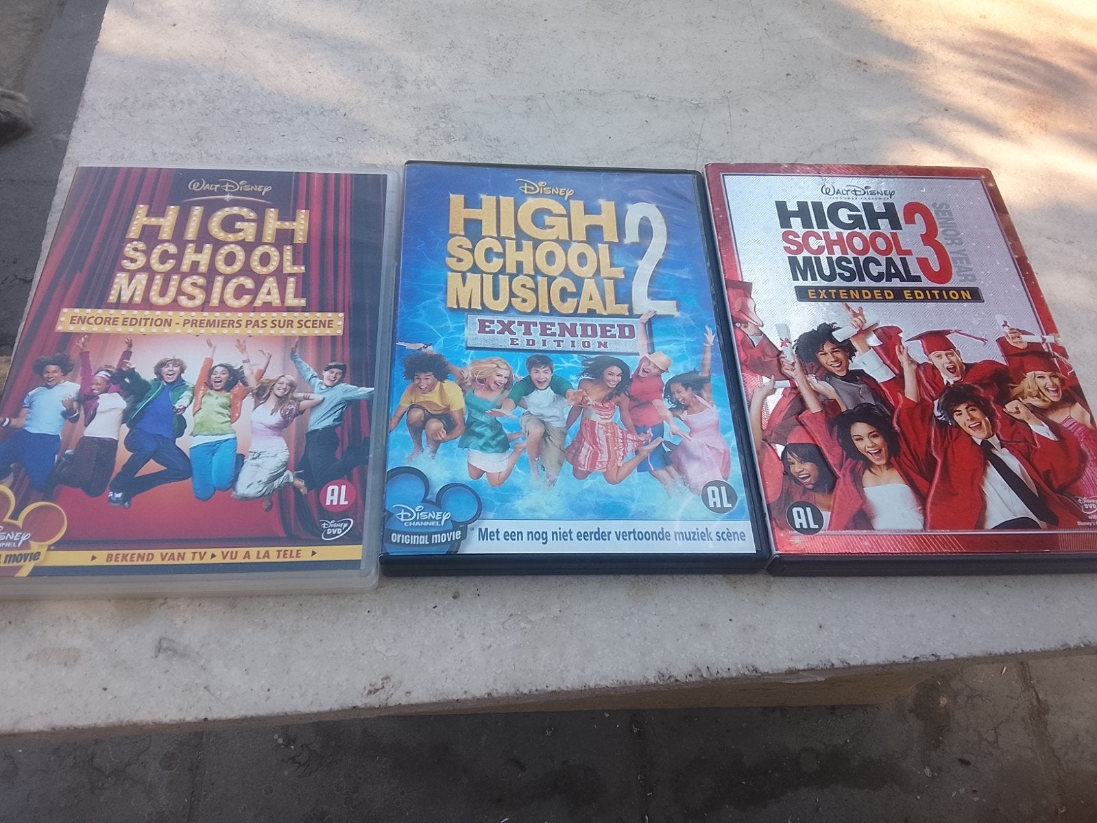 setje high school musical 1 2 3, Envoi