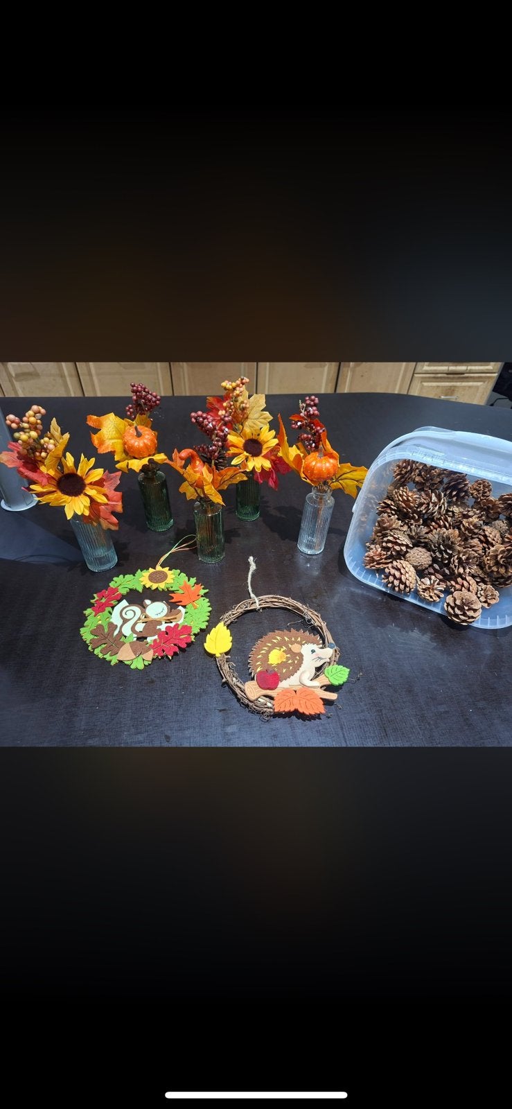 Decorations automne, Enlèvement, Verre