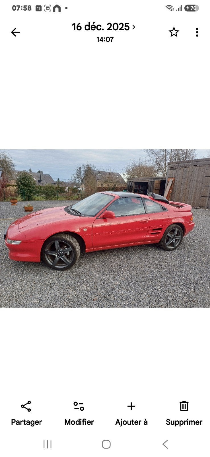 toyota mr2 sw20, Enlèvement ou Envoi, Toyota