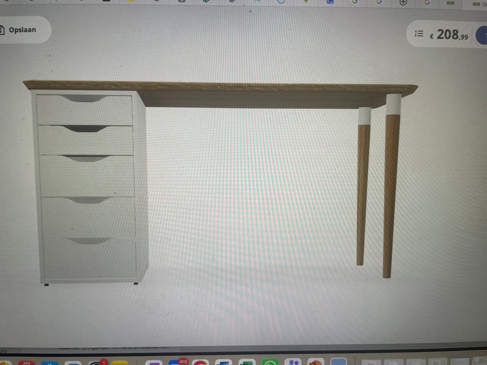 Bureau Ikea à vendre, Maison & Meubles, Bureaux, Enlèvement, Comme neuf, IKEA