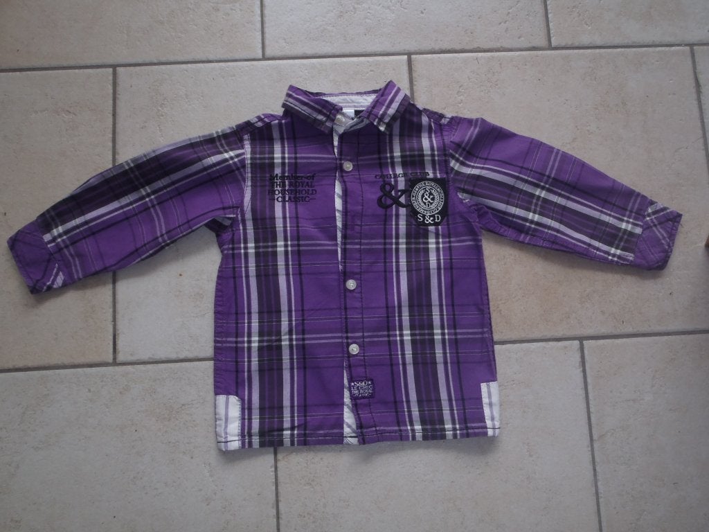 Shirt maat 68, Kinderen en Baby's, Ophalen of Verzenden, Zo goed als nieuw, Jongetje, Overhemdje of Bloesje