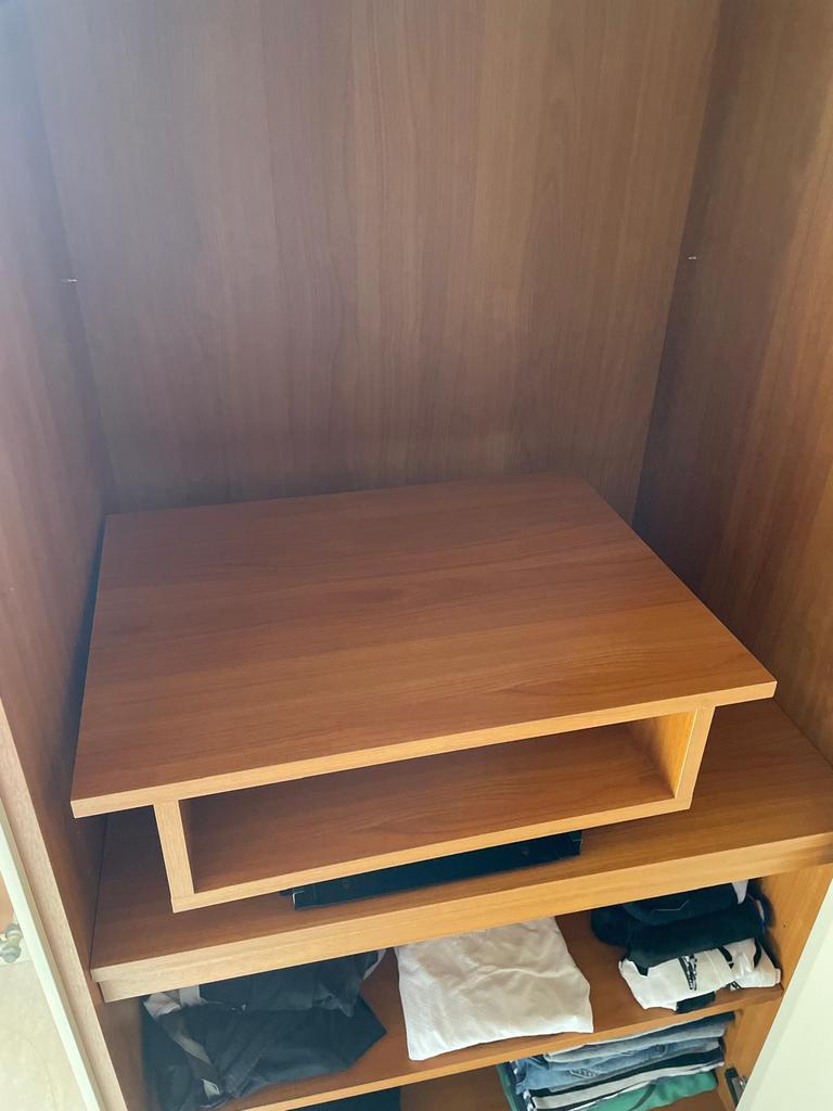 Caisson à tiroirs extensible pour téléviseur, Enlèvement, Utilisé, Cerisier