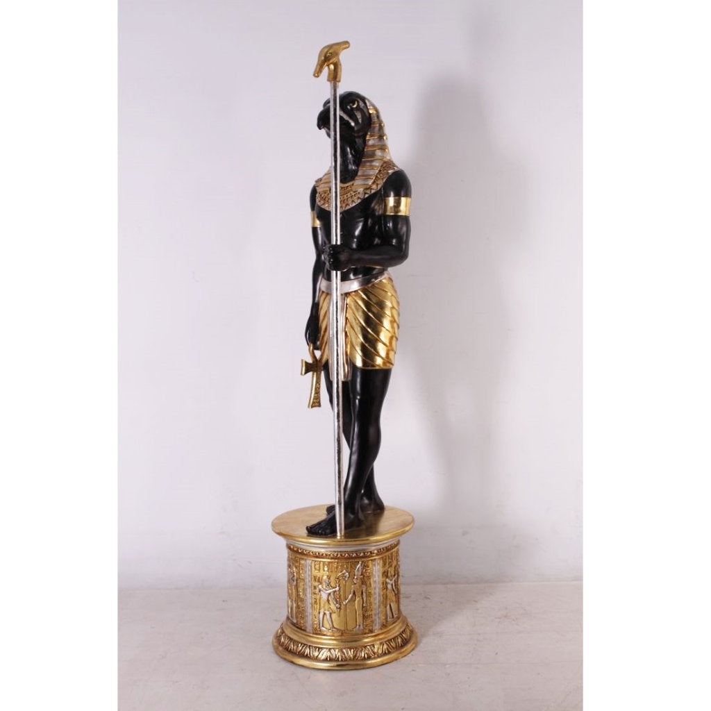 Egyptisch Horus beeld 193 cm - egyptisch horusbeeld op base, Ophalen, Nieuw