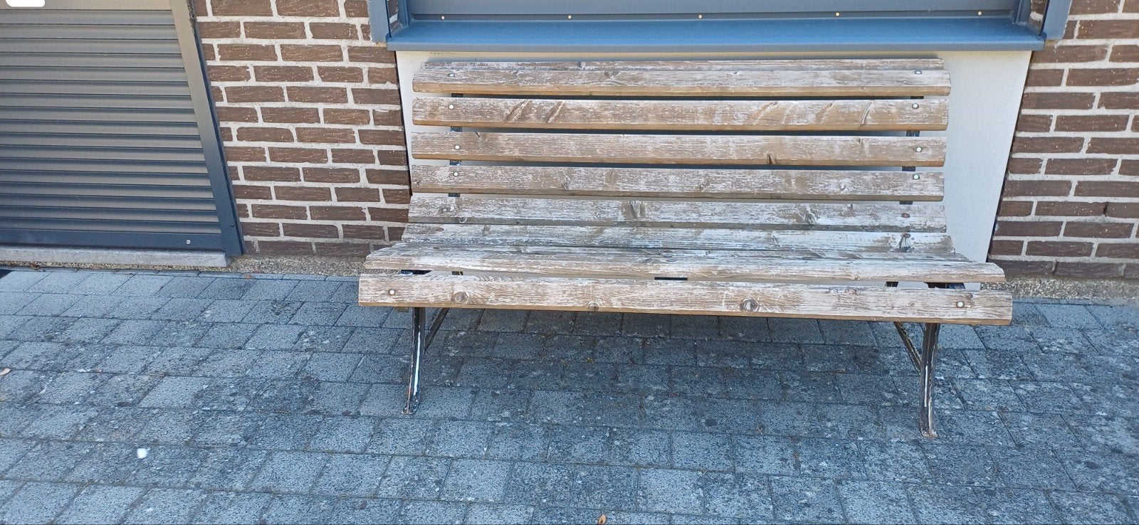 Stoere tuinbank, Ophalen, Hout