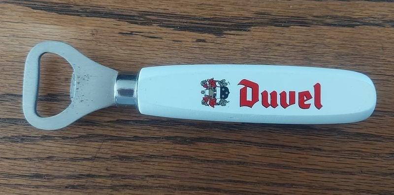 Duvel flesopener hout, Verzamelen, Ophalen of Verzenden, Flesopener, Duvel
