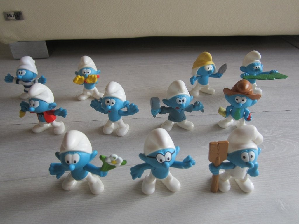 Lot de 11 schtroumpfs, Verzamelen, Smurfen, Ophalen of Verzenden, Zo goed als nieuw, Verschillende Smurfen, Poppetje, Figuurtje of Knuffel