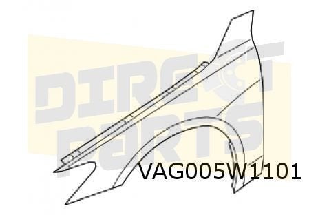 Audi A7 (6/18-) Voorscherm Links Origineel! 4K8821105B, -, Verzenden, -, Nieuw