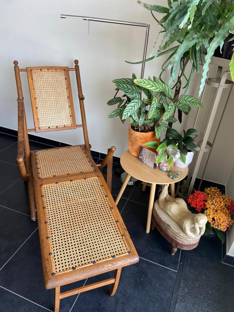 Antieke Koloniale Planter’s Chair, Antiquités & Art, Antiquités | Meubles | Chaises & Canapés, Enlèvement