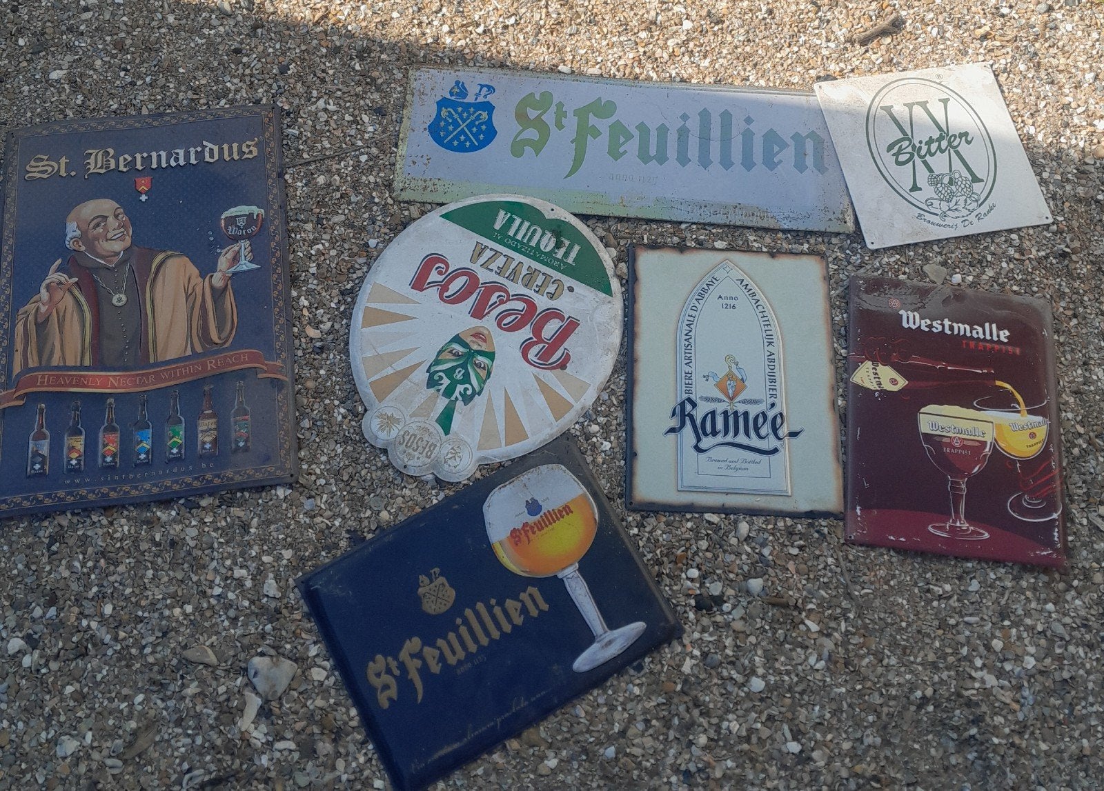 Reclame bier, Ophalen