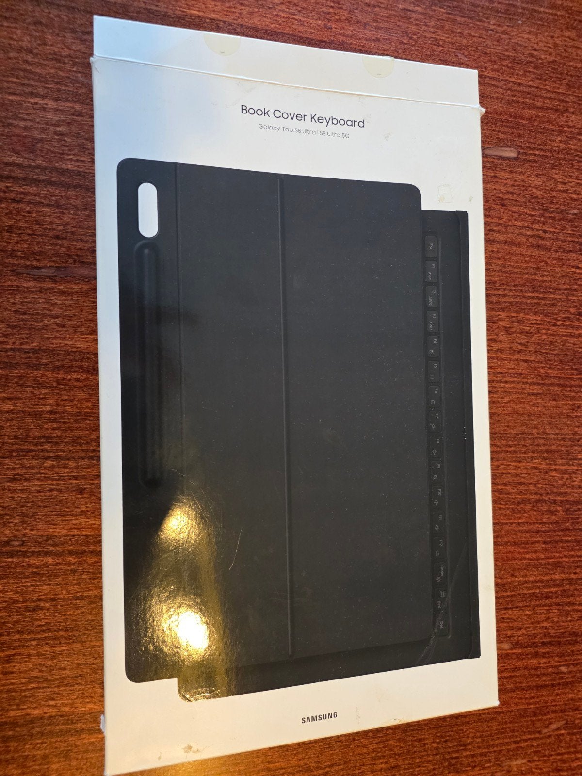 keyboard cover QWERTY pour Samsung tab S8 ultra, Computers en Software, Ophalen, Zo goed als nieuw