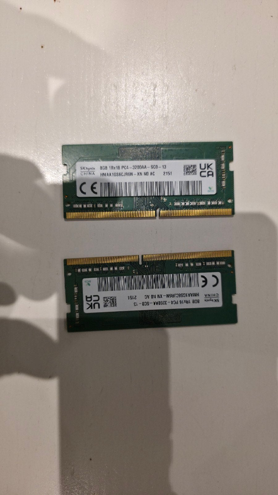 Crucial 16Gb RAM 2x8gb DDR4 3200MHz, Computers en Software, DDR4, Ophalen of Verzenden, Zo goed als nieuw, Laptop