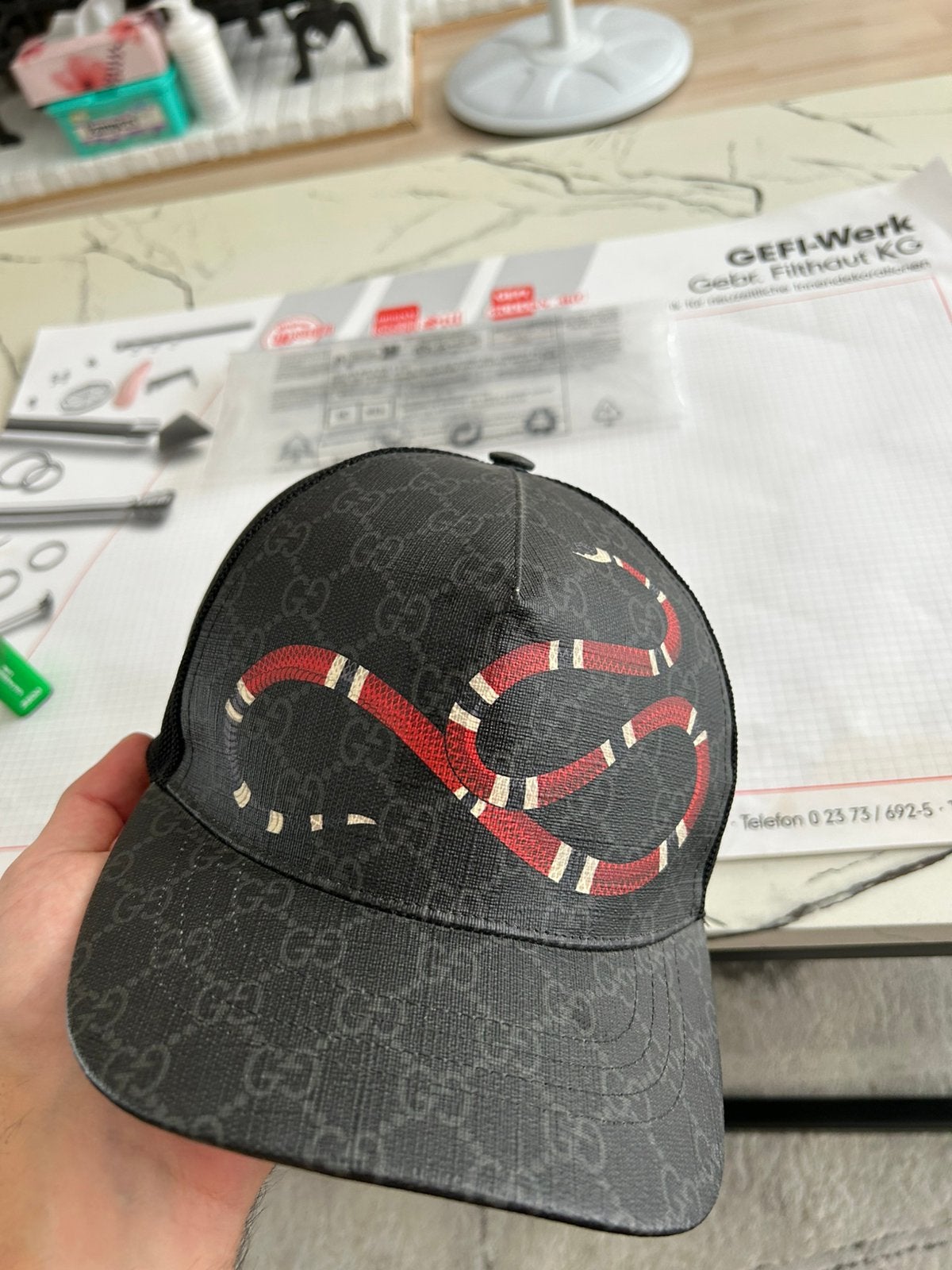 casquette gucci, Kleding | Heren, Hoeden en Petten, Ophalen, Zo goed als nieuw, Pet