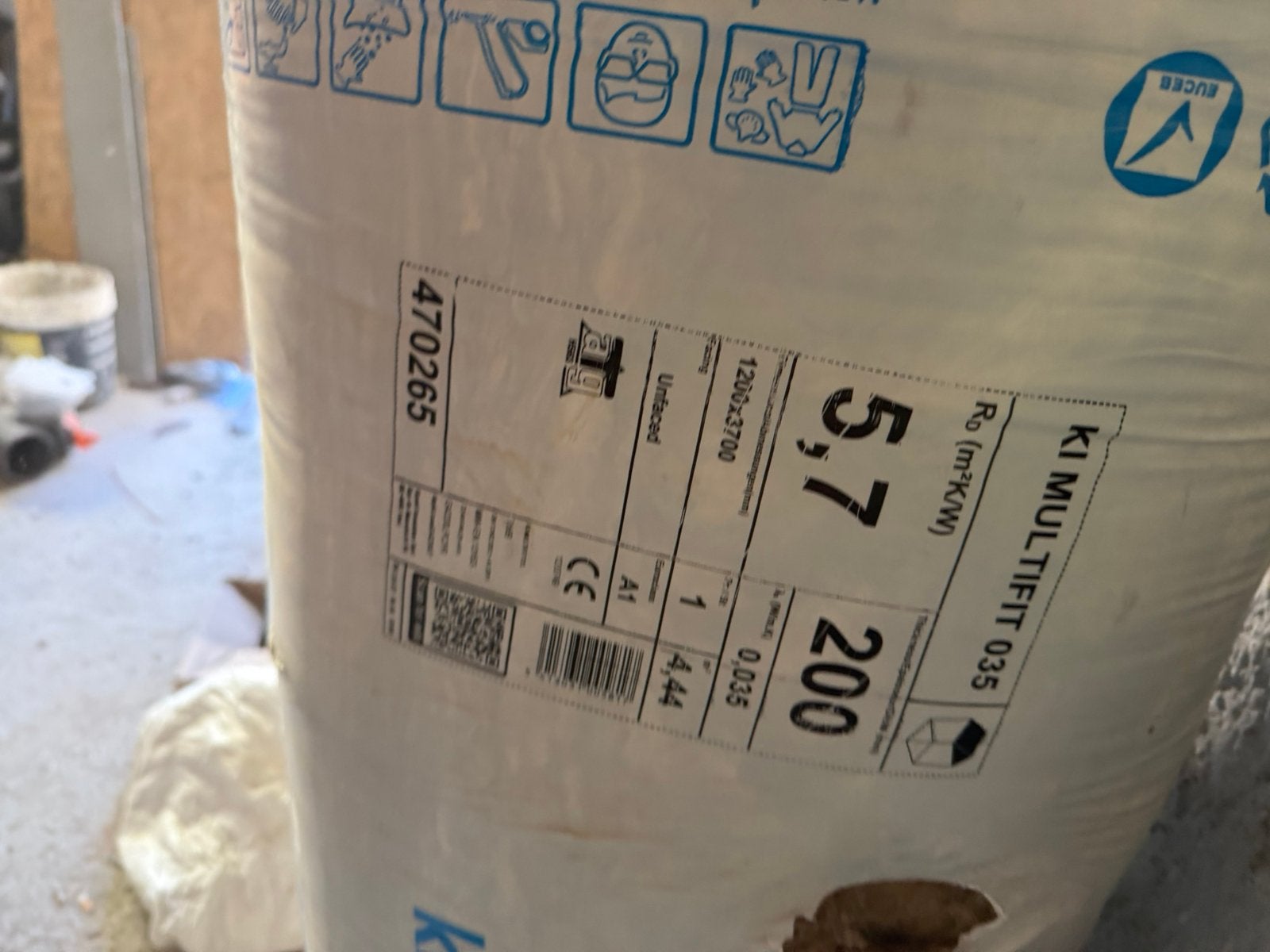 22m2 isolation KNAUF 200mm, Bricolage & Construction, Enlèvement, 12 cm ou plus, Neuf, 15 m² ou plus