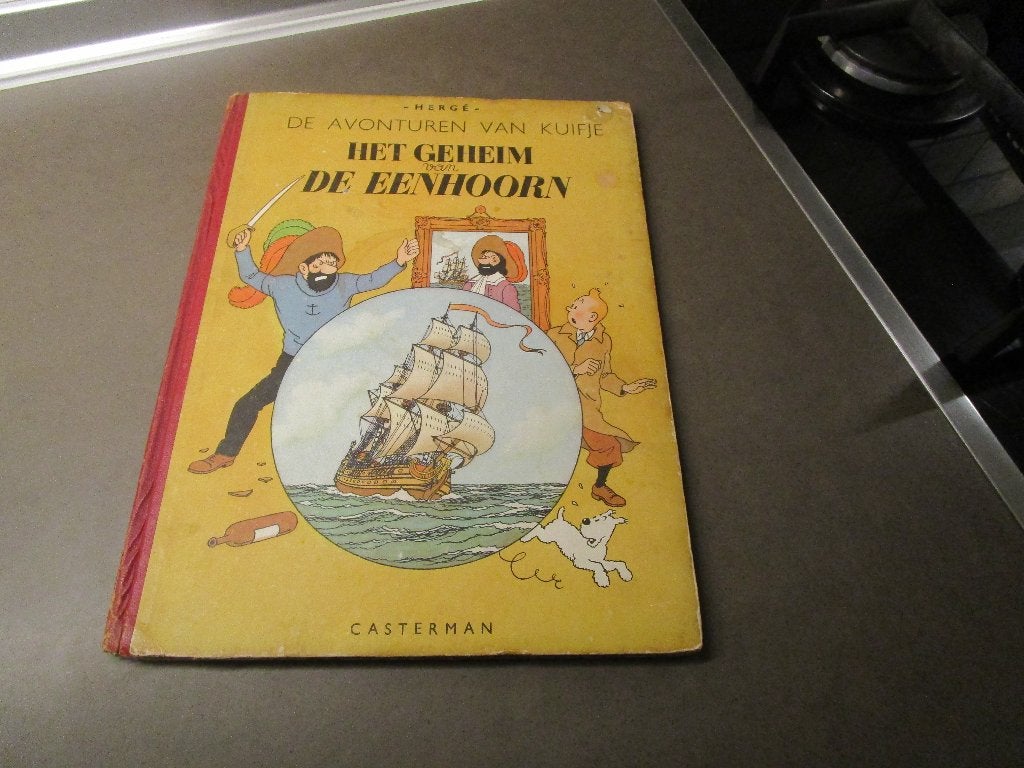 Kuifje - Het geheim van de eenhoorn - 1947, Ophalen of Verzenden, Kuifje, Gebruikt, Overige typen