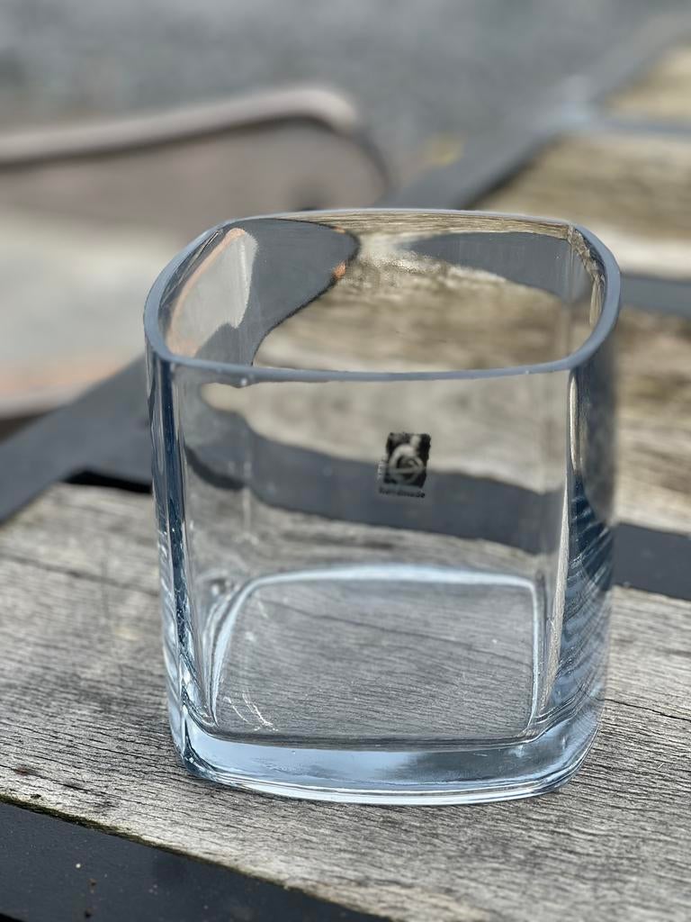 Glazen bloempot - handgemaakt, Ophalen of Verzenden, Nieuw
