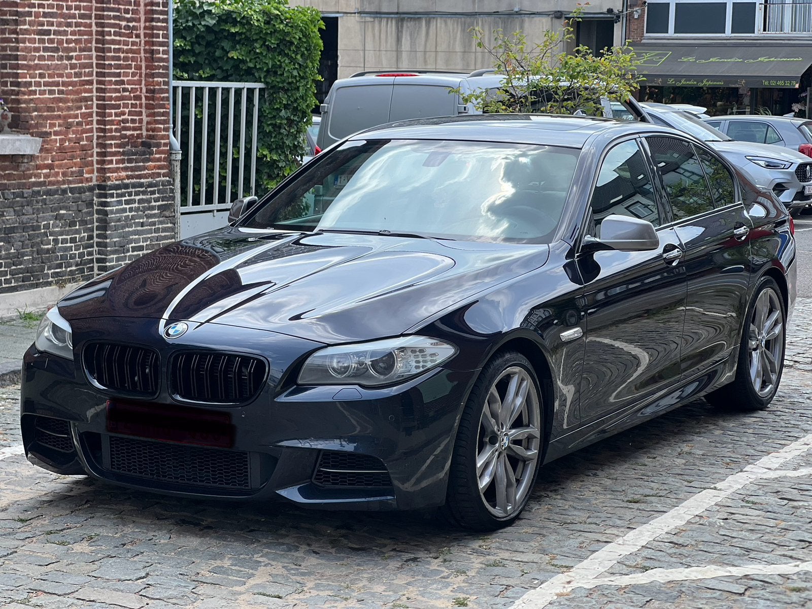 Bmw M550D x drive 3.0L 381pk Euro 6!, Autos, Cuir, Euro 6, Noir, 5 portes