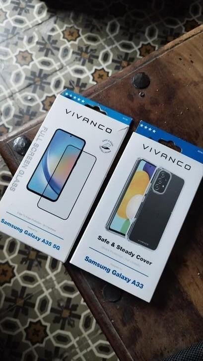 Cover et Full Screen Glass VIVANCO, Enlèvement, Samsung