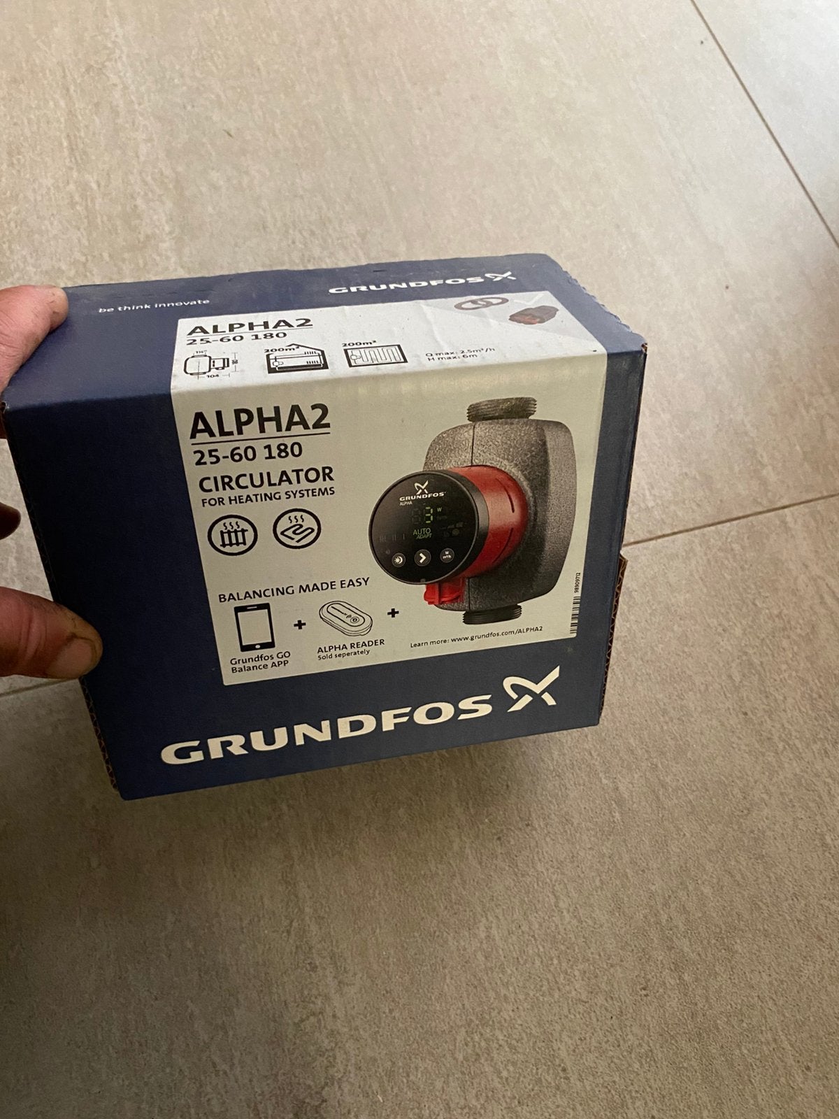 Pompe grundfos alpha2 25/60 180, Enlèvement ou Envoi, Neuf