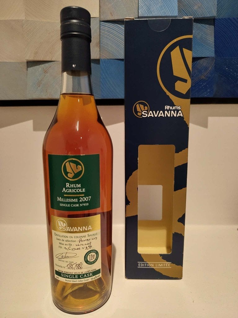 Rhum Savanna 11 years 2007 - Single Cask n°959 - emb. 2019, Collections, Enlèvement ou Envoi, Neuf, Pleine