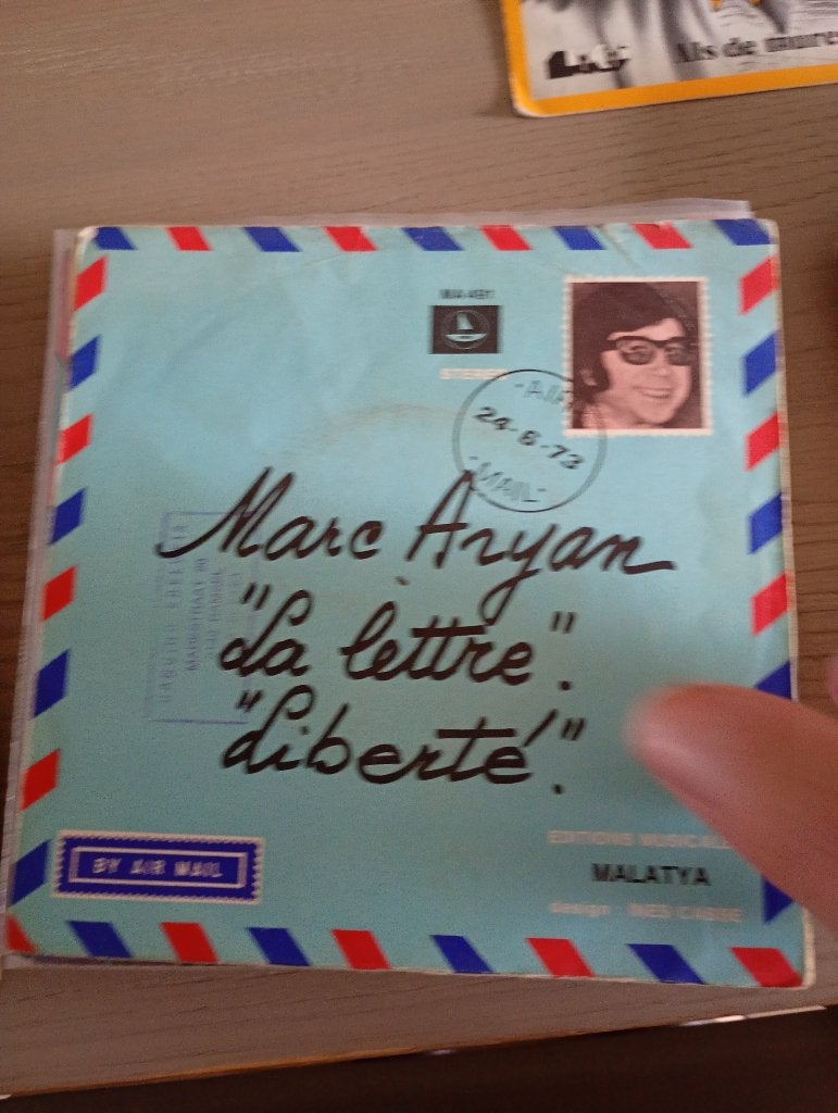 Marc Aryan - La letter, Gebruikt, Verzenden, 7 inch, Fotohoes