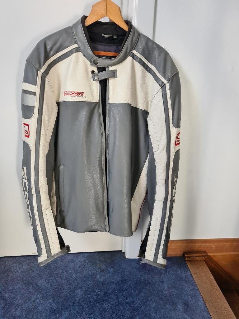 Blouson cuir  moto, Enlèvement ou Envoi, Seconde main, Manteau | cuir, Scott