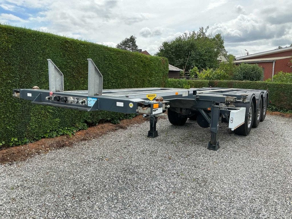 2022 Broshuis MFCC L2C8 Oplegger - Container chassis oplegge, Auto's, Vrachtwagens, Bedrijf, Aanhangers en Opleggers, Overige brandstoffen