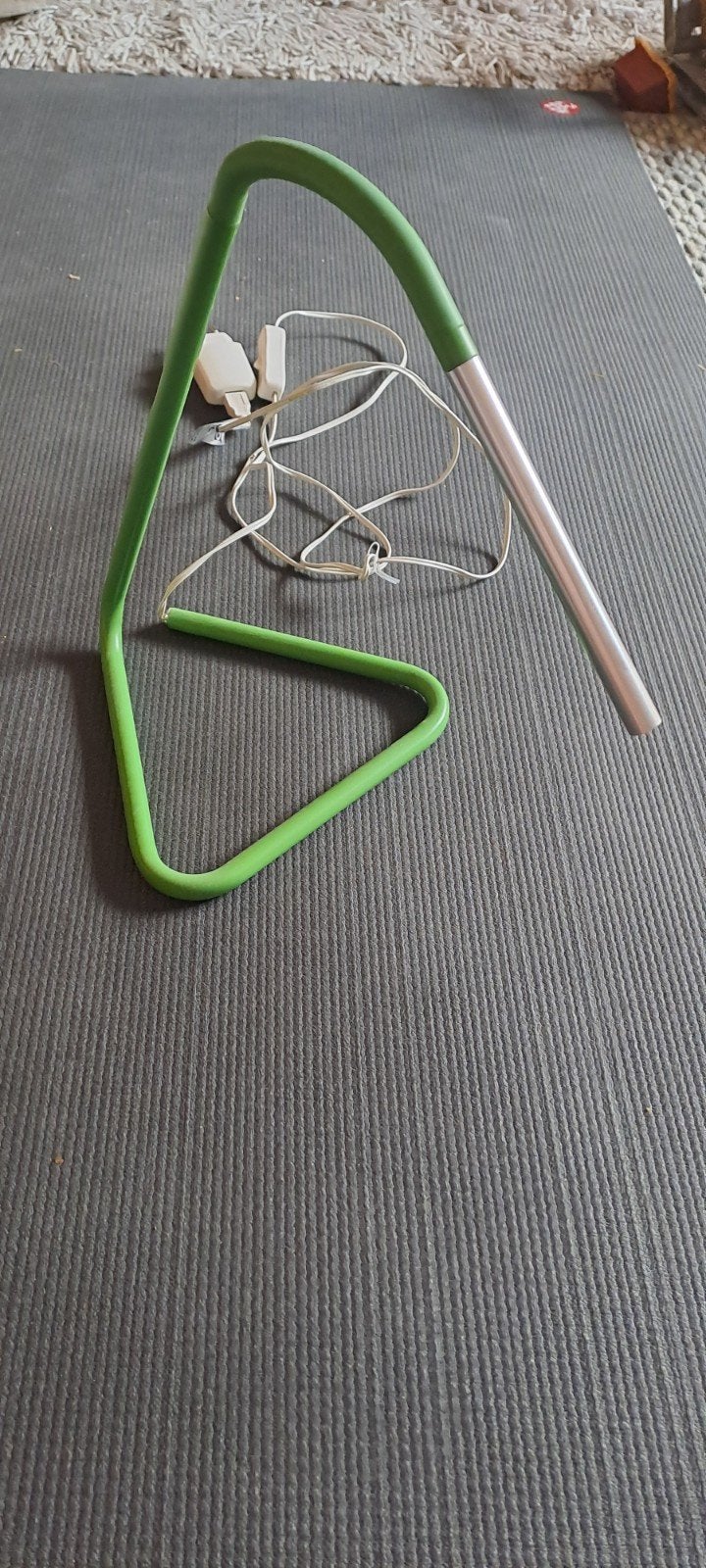 groene bureaulamp, Ophalen