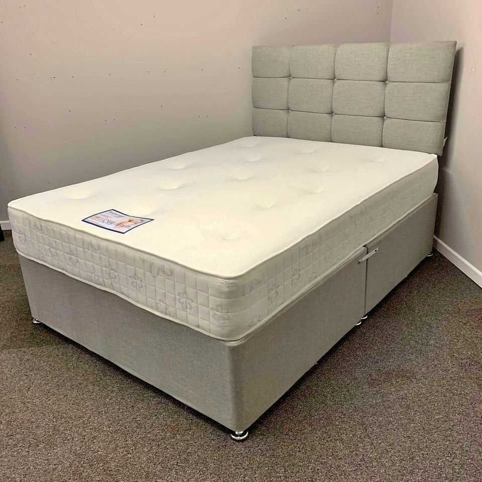 Nouveau lit simple/double + matelas, Envoi, Neuf, Deux personnes, Autres couleurs