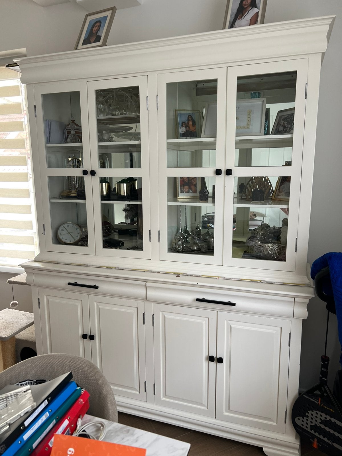 Meuble vaisselier vitrine, 150 à 200 cm, Enlèvement, Utilisé, 200 cm ou plus