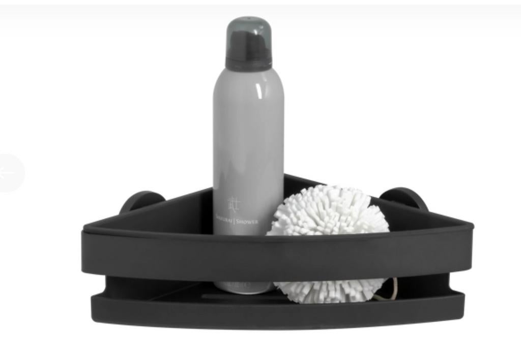 Tiger Noon - Doucherek - Douchemand hoek 22 cm - Zwart, Huis en Inrichting, Badkamer | Badtextiel en Accessoires, Ophalen of Verzenden