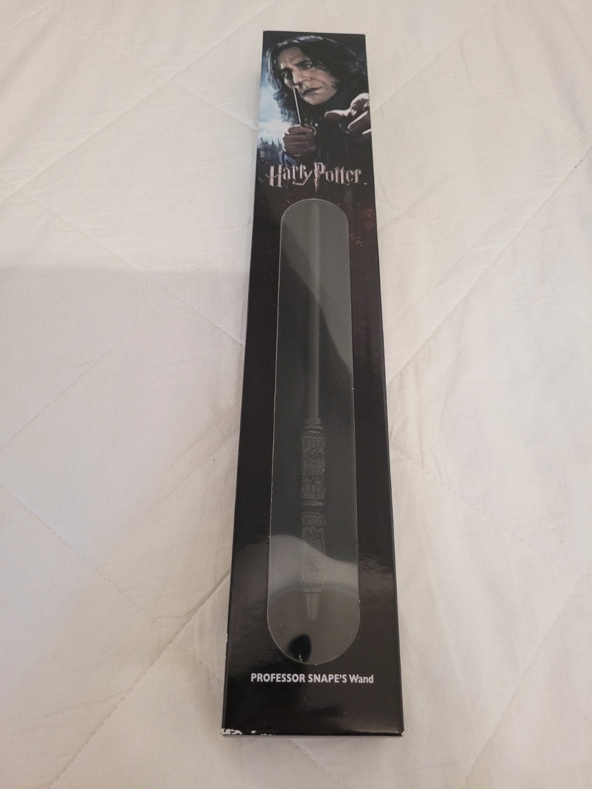Professor Snape's wand - officiële collector's wand, Ophalen of Verzenden, Zo goed als nieuw, Replica