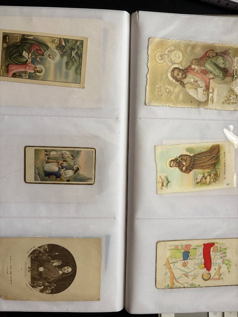 Cartes de prière, cartes postales et cartes de Nouvel An, Enlèvement, Image pieuse
