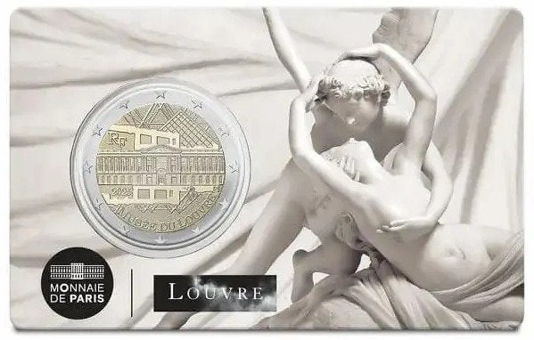 coincard 2 euro Frankrijk 2025 Louvre Amor, Verzenden, Frankrijk, 2 euro