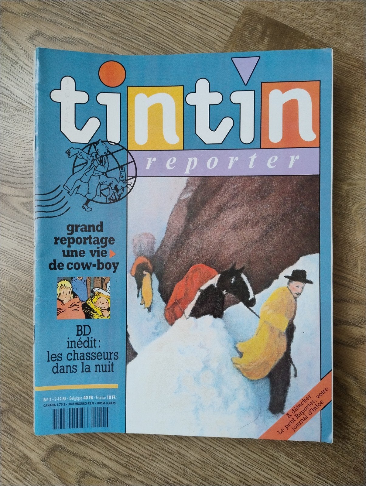 Tintin reporter hebdomadaire, Enlèvement ou Envoi