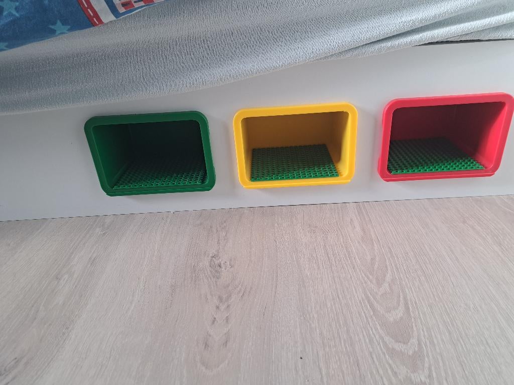 kinderbed lego, Kinderen en Baby's, Kinderkamer | Bedden, Gebruikt, 180 cm of meer, 85 tot 100 cm, Lattenbodem, Ophalen