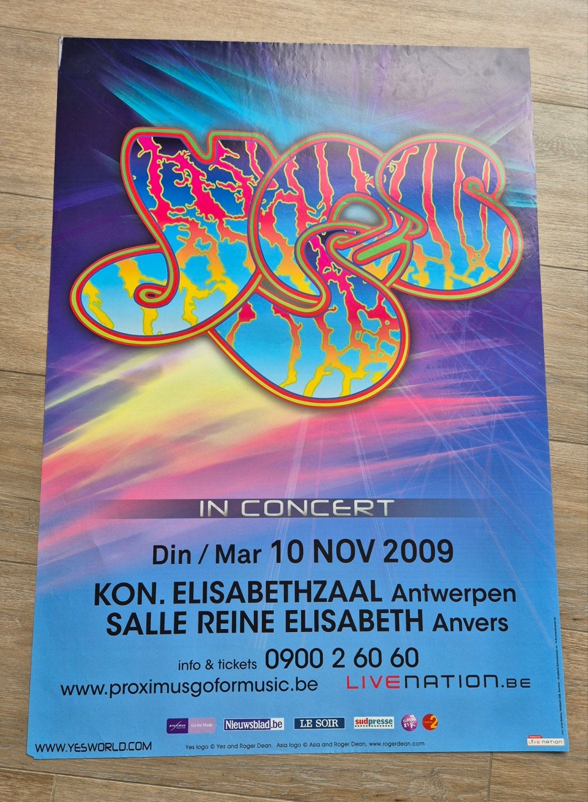 Affiche du concert Oui 2009, Enlèvement ou Envoi, Comme neuf, Musique
