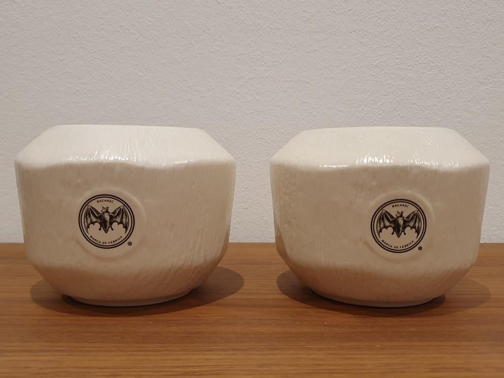 2x Bacardi kokosnoot cocktail-glazen, Verzamelen, Ophalen of Verzenden