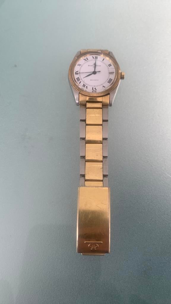 Vintage Baume&Mercierhorloge, Staal, Gebruikt, Staal, Polshorloge